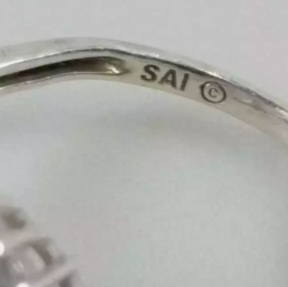 Sai Signed .925 Solid Sterling Silver Ring - image 2